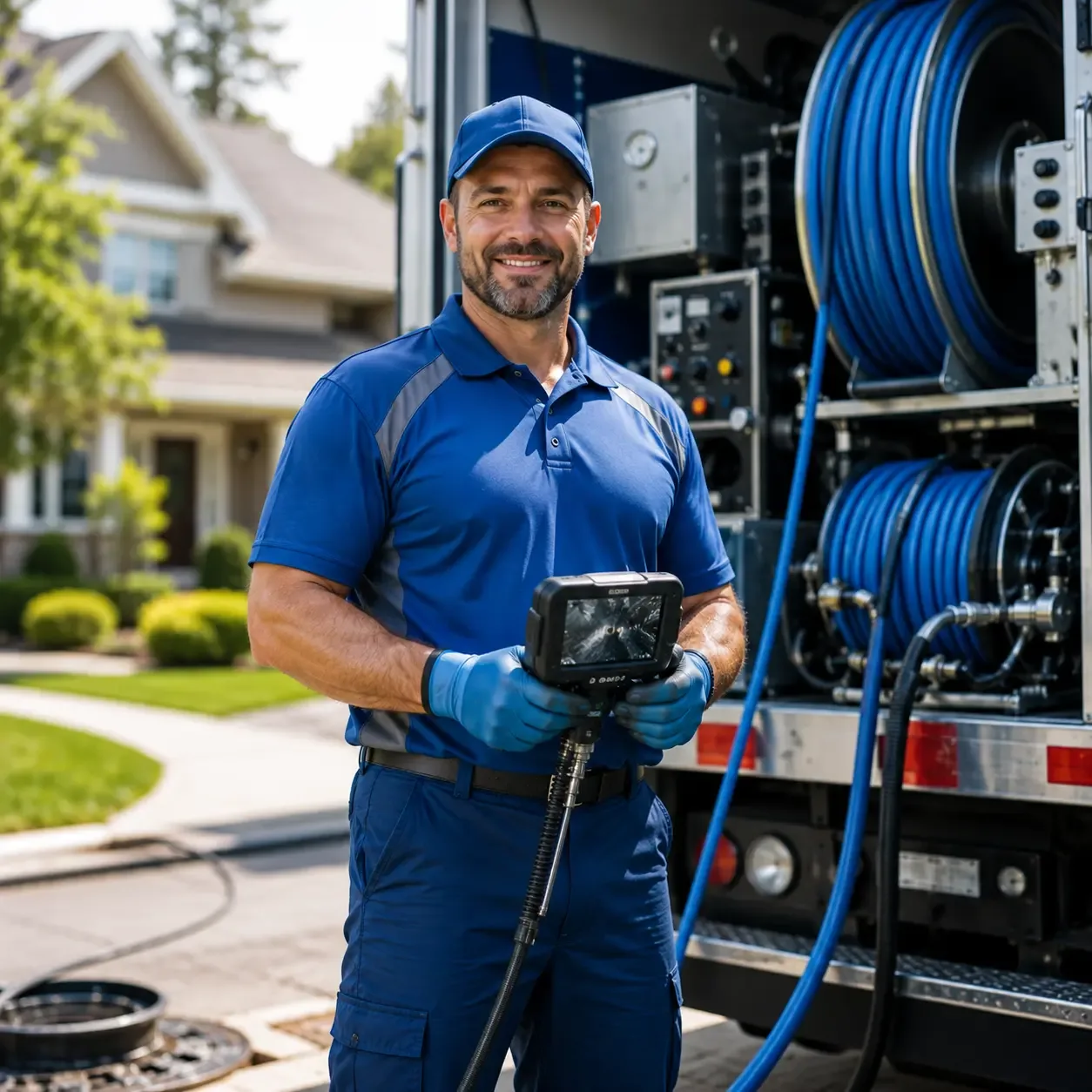 Local outdoor drain cleaning specialists in Williamsville, IL